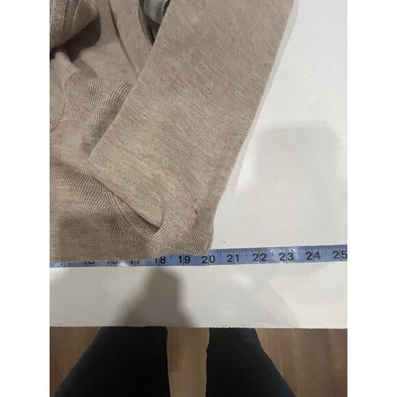 Fenn Wright Manson Sweater Womens Medium Tan 100% Merino Wool Cowl Neck Tunic - Picture 6 of 10